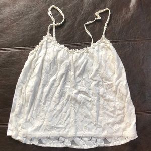 White lace tank top